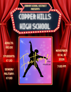 Poster for Copper Hills High production of "Footloose"