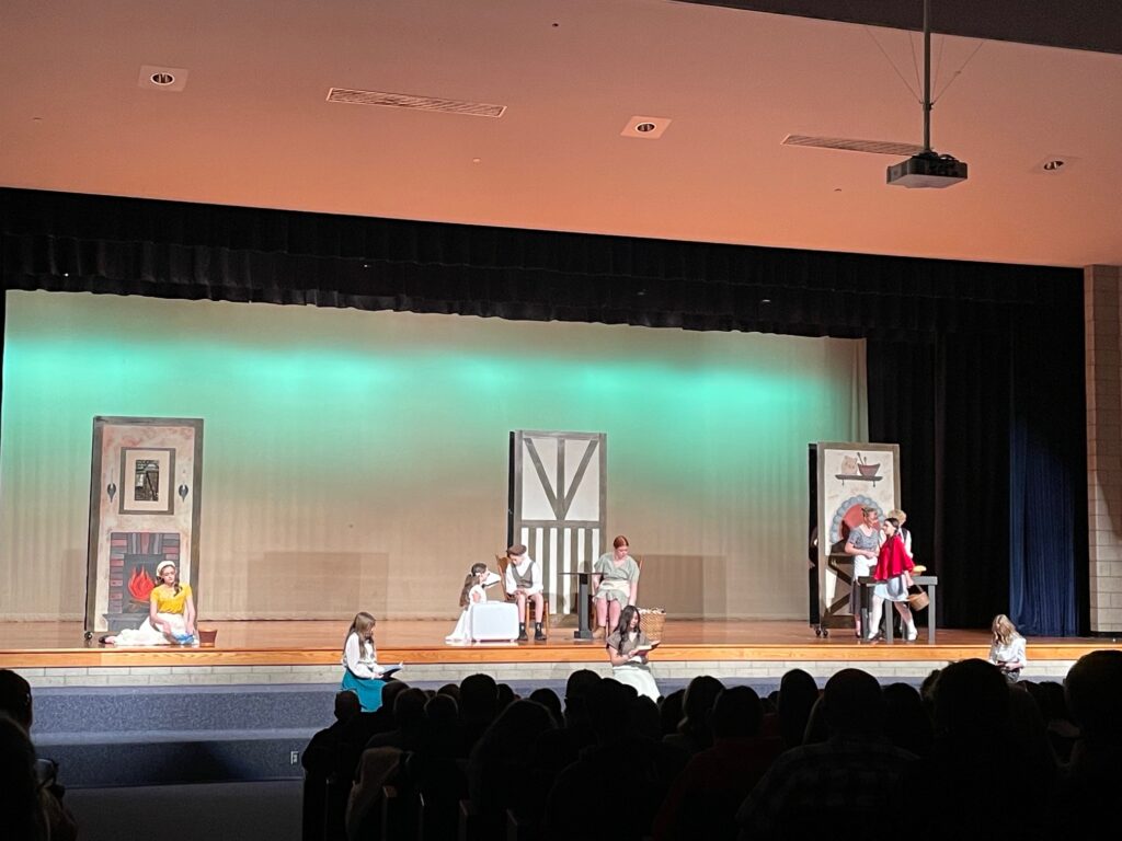 South Hills MS students performing Into the Woods, Jr.