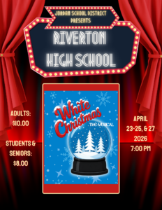 Poster for Riverton High production of "White Christmas"