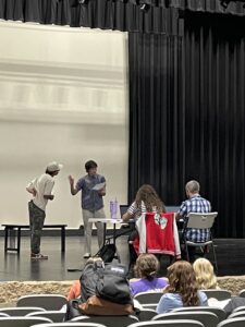 Students Audition for the Play Miss Holmes For Theatre Teachers Sidney Southwick & Alex King at Mountain Ridge High School.